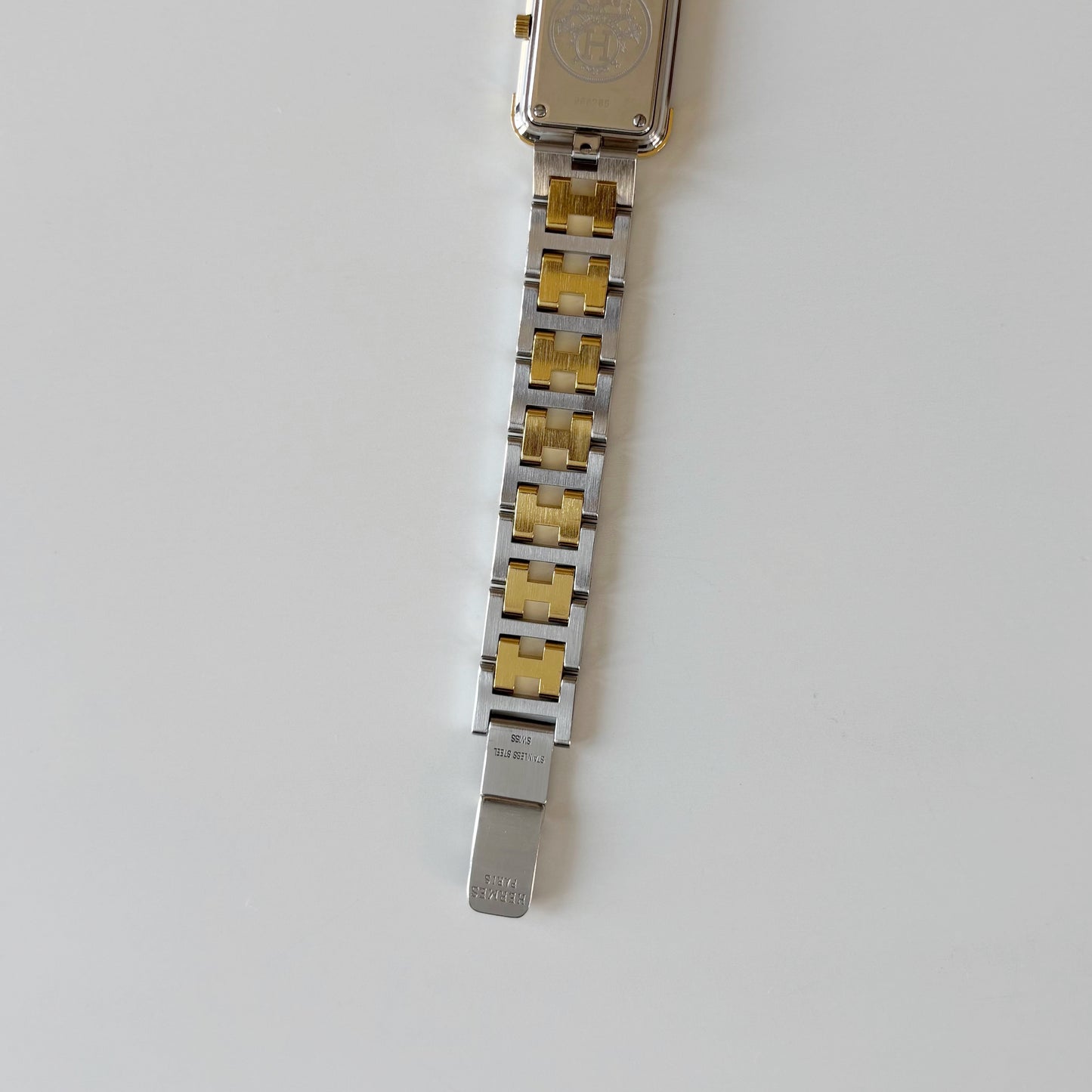 Hermes 1990s Croisier Two Tone Watch