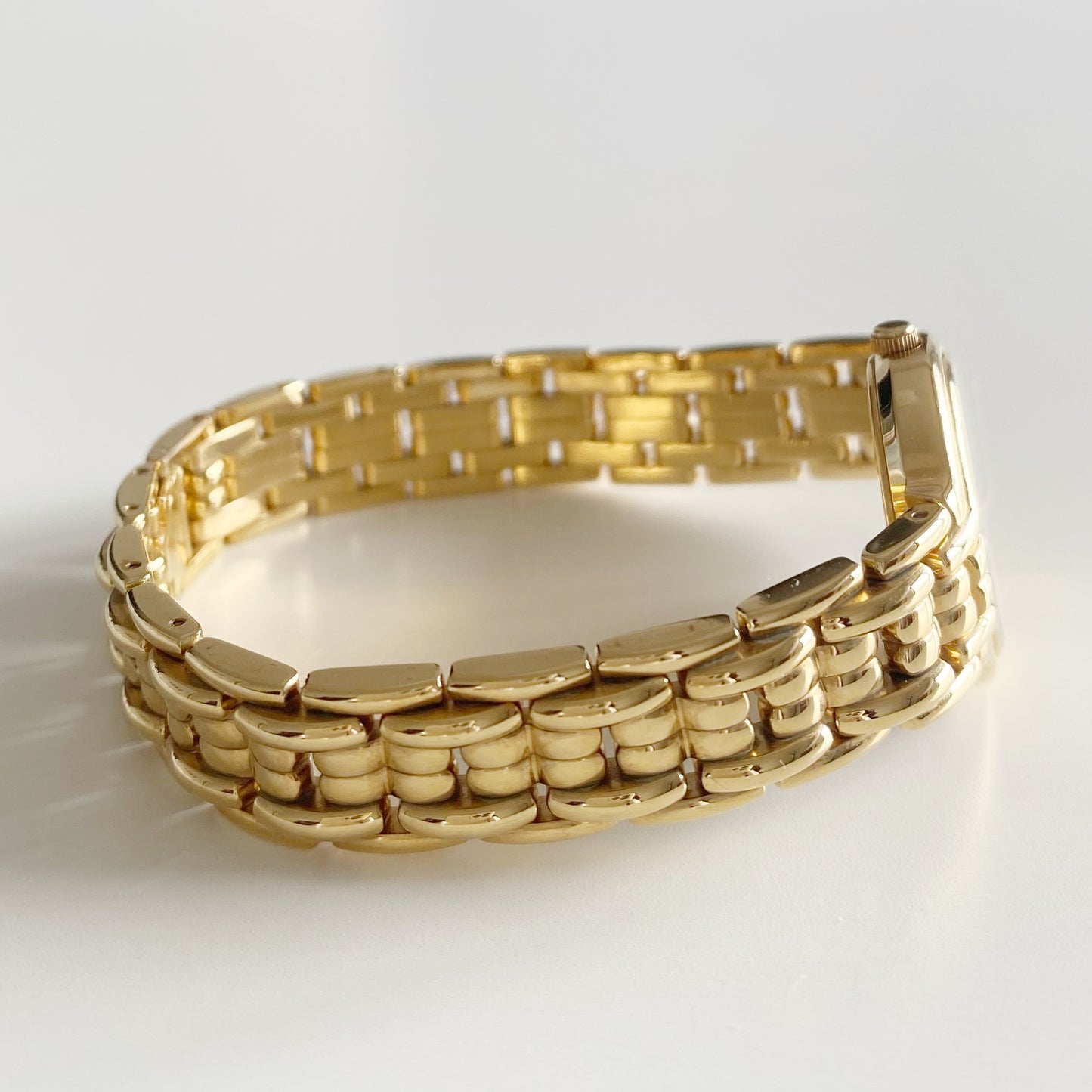 Dior 1990s Round Dial Gold Plated Watch