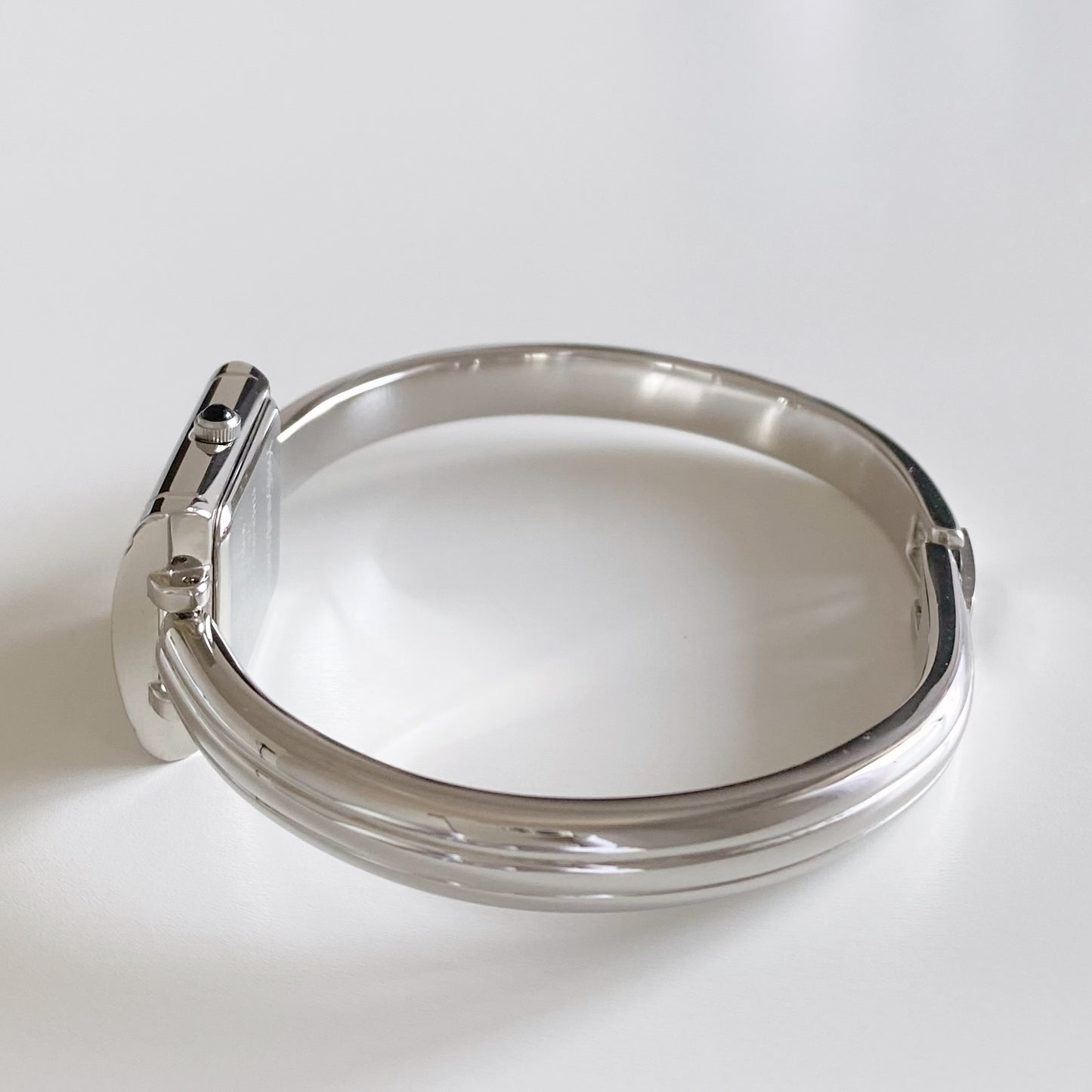 Yves Saint Laurent 1990s  Silver Bangle Watch