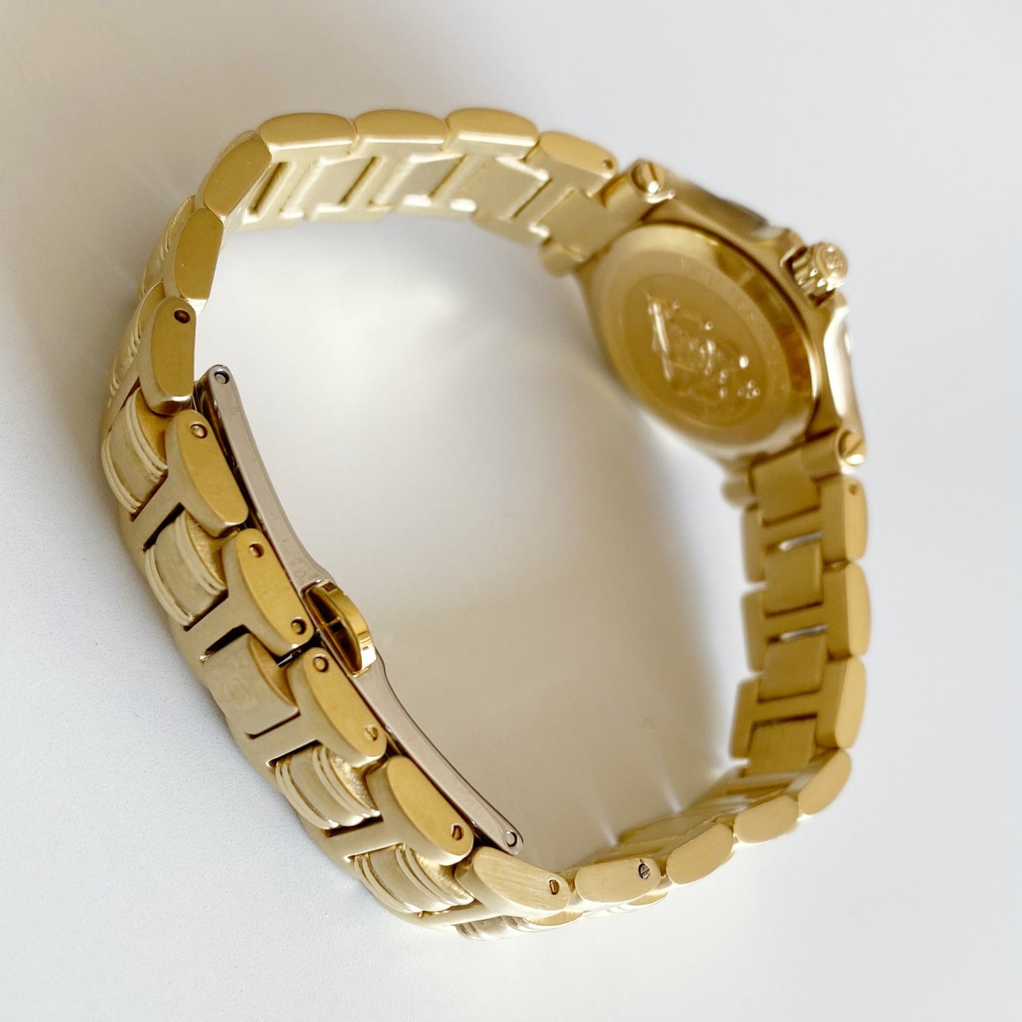 Gucci 1990s Date Gold Plated Watch