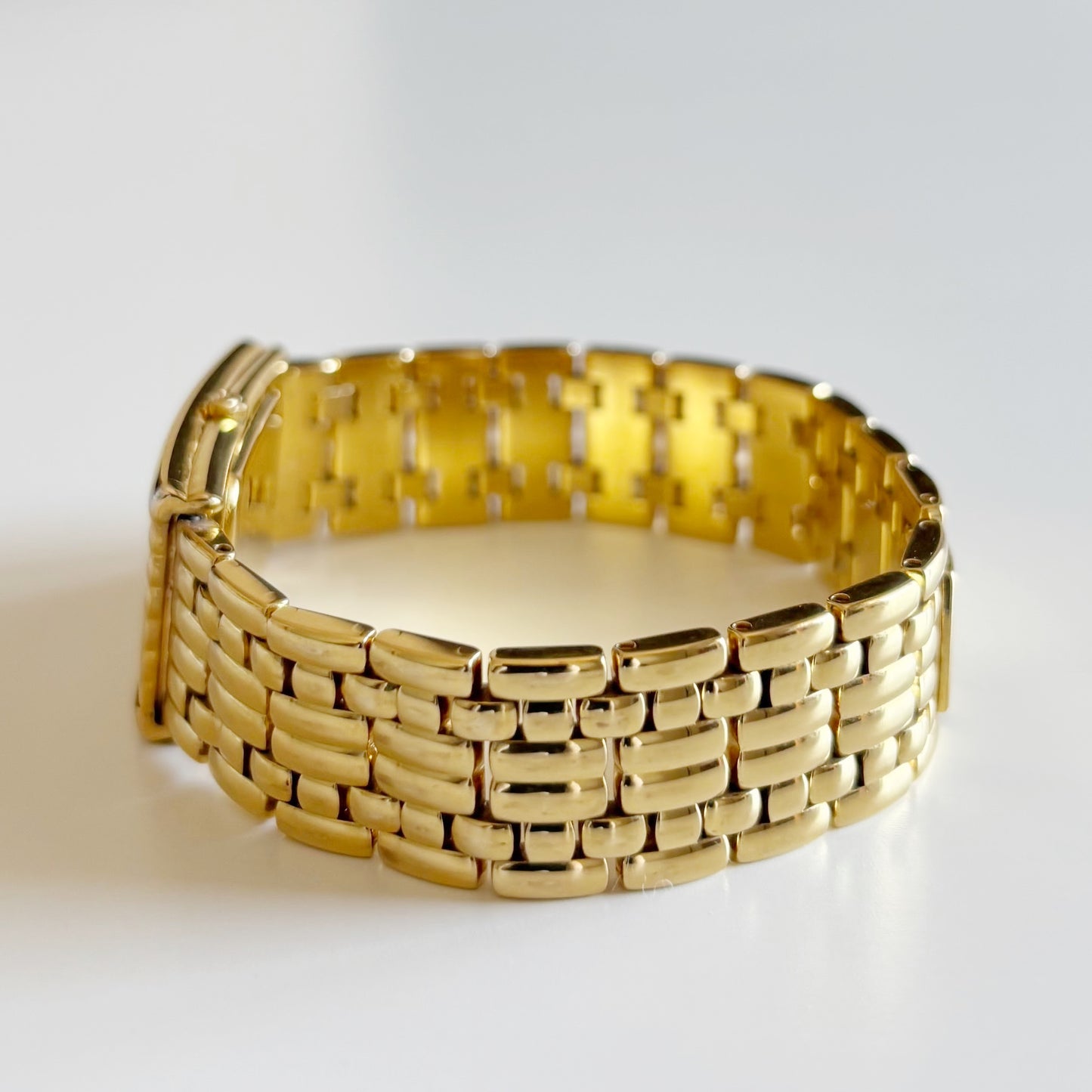 Dior 1990s Tank Gold Plated Watch