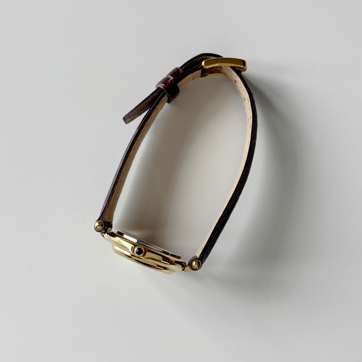 Givenchy 1990s Round Dial Gold Plated Watch