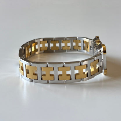 Hermes 1990s Croisier Two Tone Watch