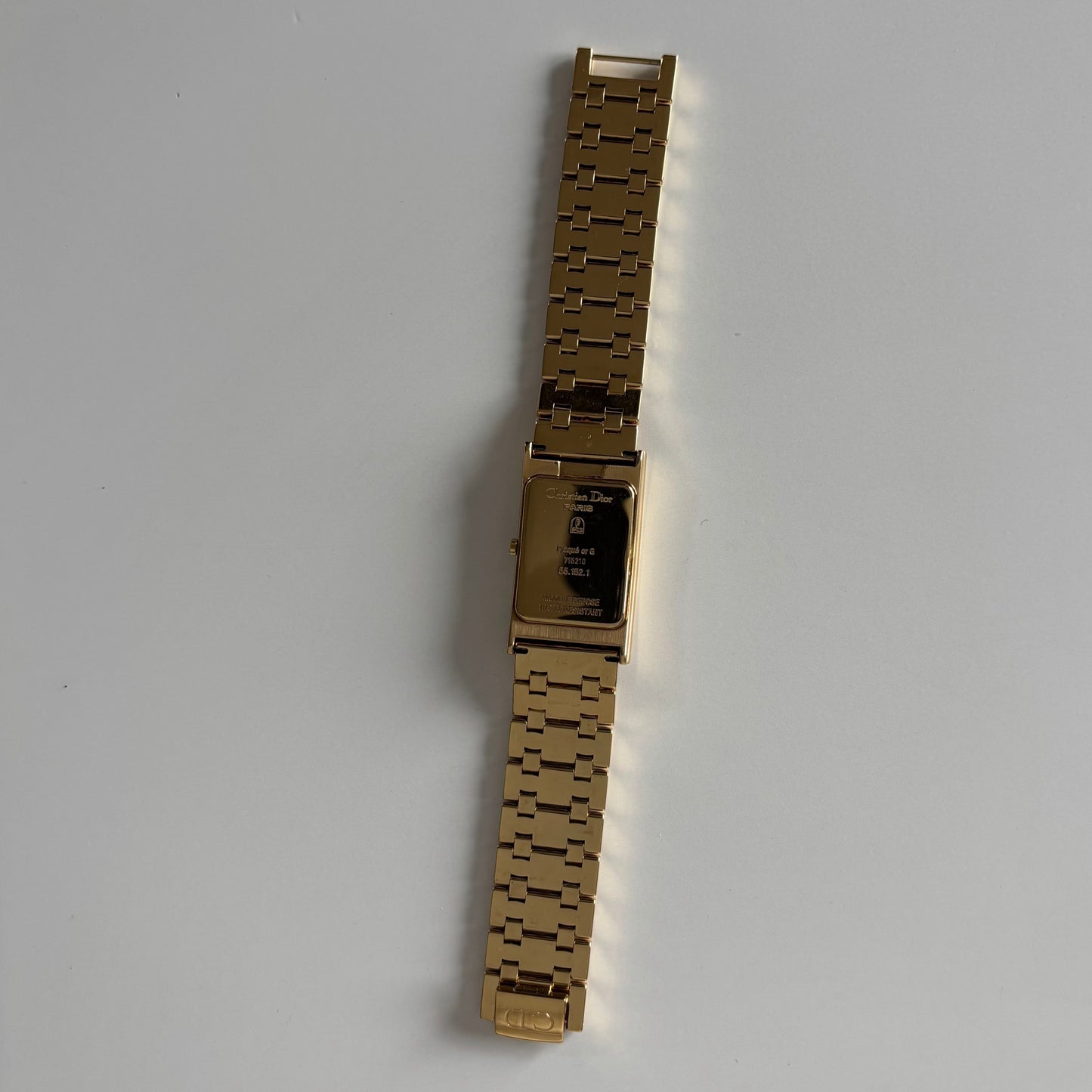Dior 1990s Tank Gold Plated Watch (Large)