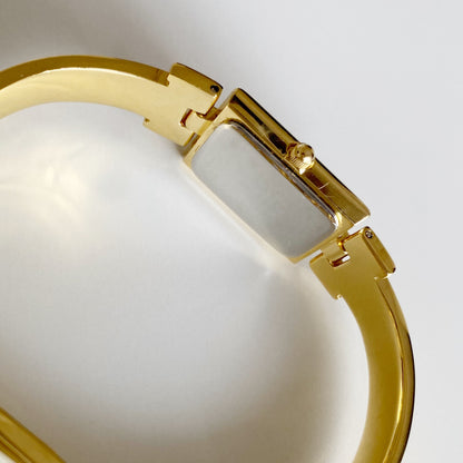 Givenchy 1990s Gold Plated Bangle Watch