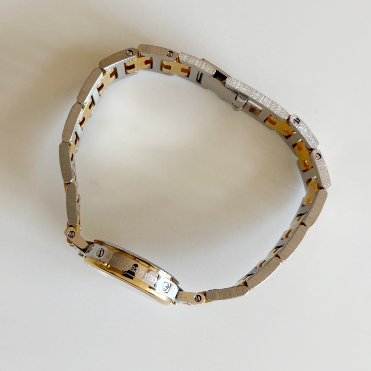 Hermes 1990s Clipper Two Tone Watch