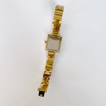 Givenchy 1990s Square Gold Plated Watch