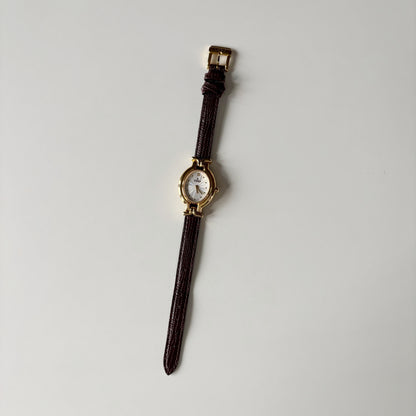 Fendi 1990s Interchangeable Strap Gold Plated Watch with 5 straps, case