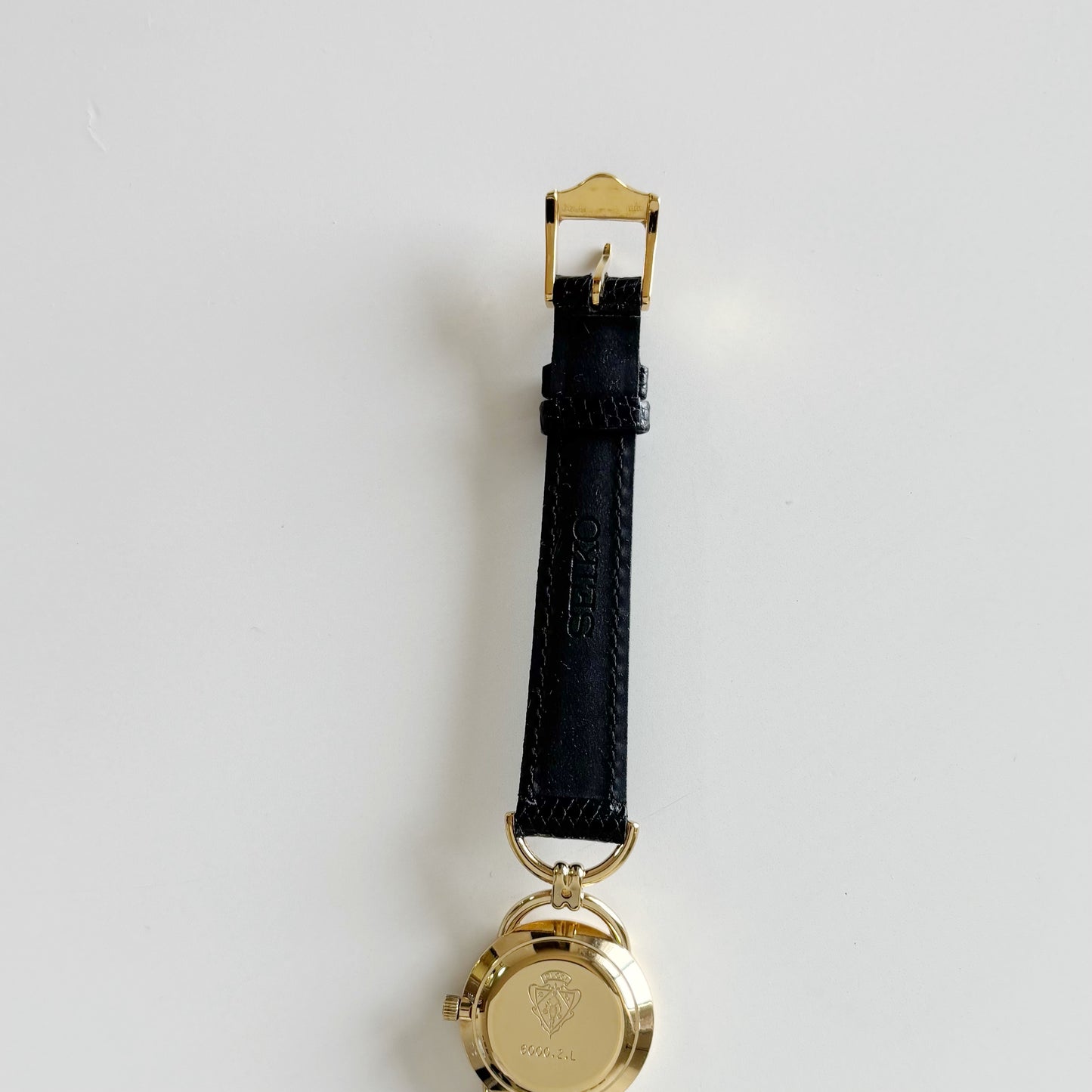 Gucci 1990s Seashell Dial Gold Plated Horsebit Watch
