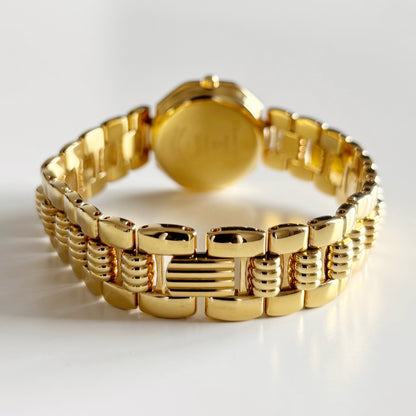 Dior 1990s Octagon Gold Plated Watch