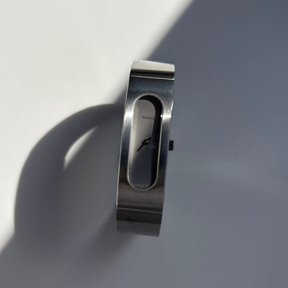 Gucci 1990s Silver Stainless steel Bangle Watch
