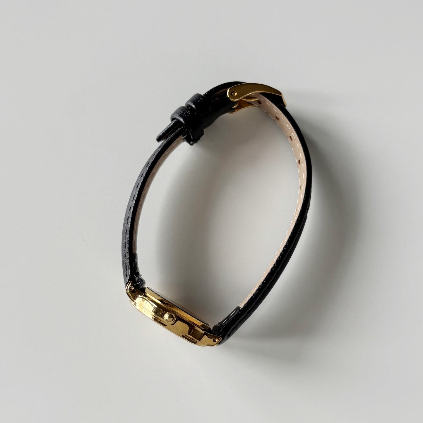 Celine 1980s Round Dial Gold Plated Watch