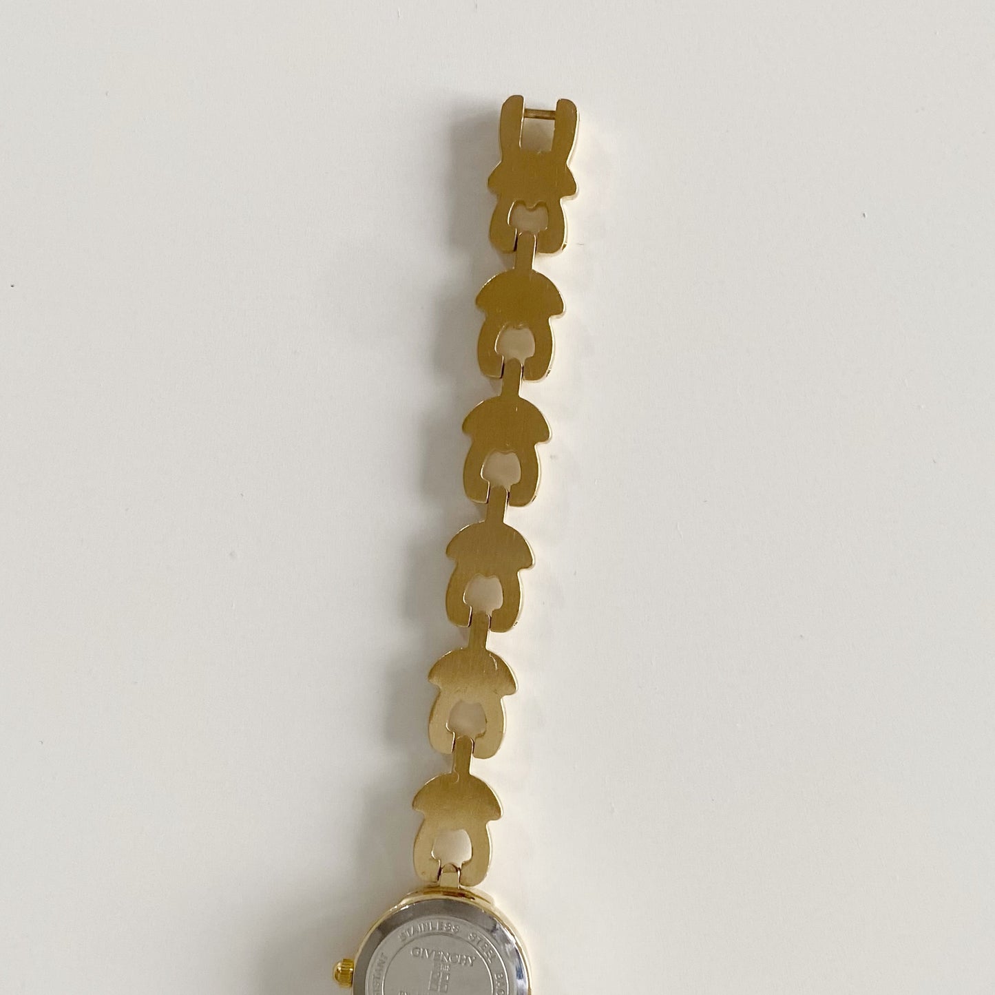 Givenchy 1990s Round Dial Gold Plated Watch