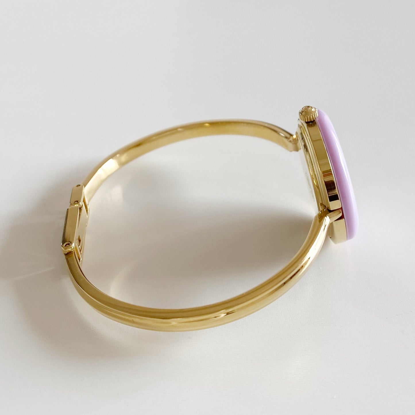 Gucci 1990s Interchangeable Bezel Gold Plated Bangle Watch with 12 bezels, case