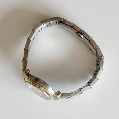 Gucci 1990s Date Gold Plated Two Tone Watch