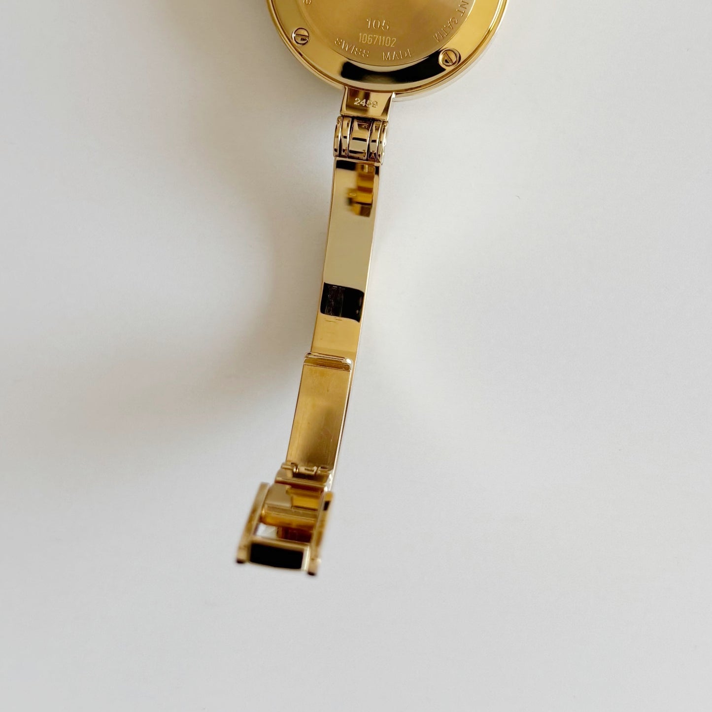 Gucci Early 2000s Gold Plated Bangle Watch
