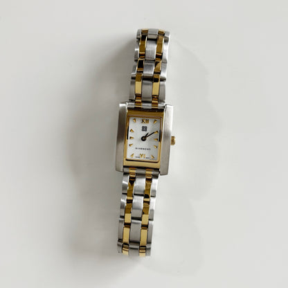 Givenchy 1990s Tank Two Tone Watch