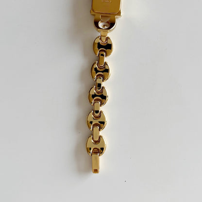 Gucci 1990s Interchangeable Strap Gold Plated Watch with 3 straps, case