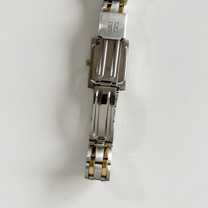 Givenchy 1990s Tank Two Tone Watch