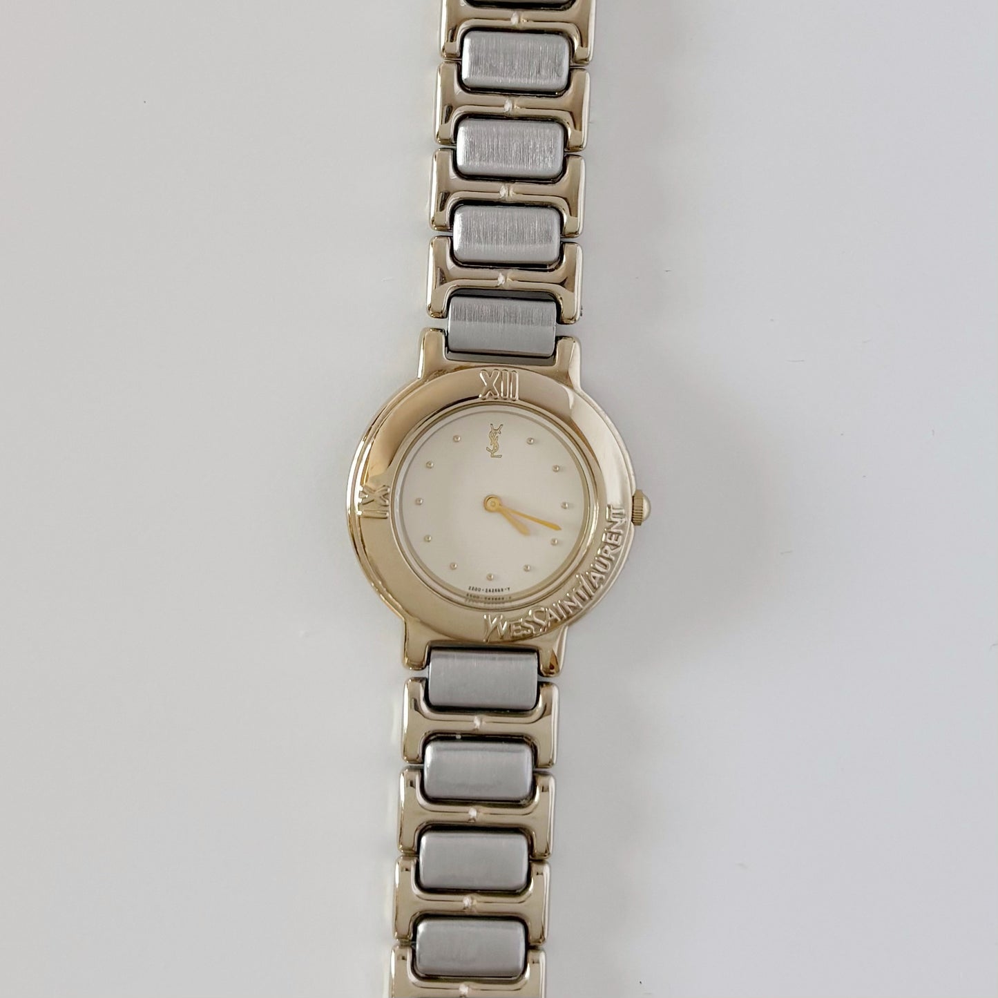 Yves Saint Laurent 1990s Two Tone Watch