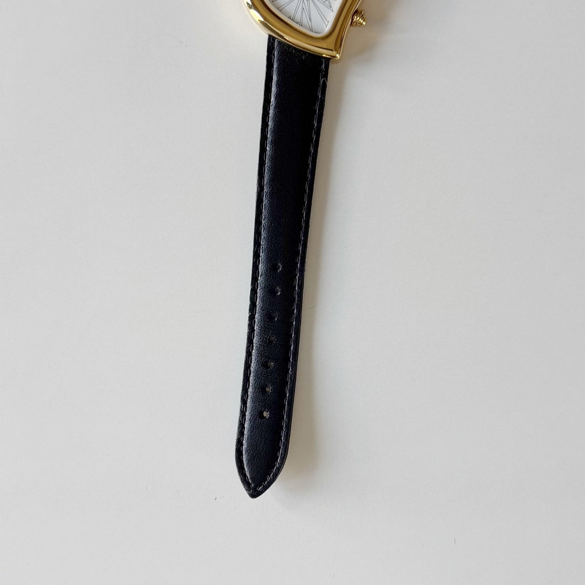 Yves Saint Laurent 1990s Heart Shaped Dial Gold Plated Watch