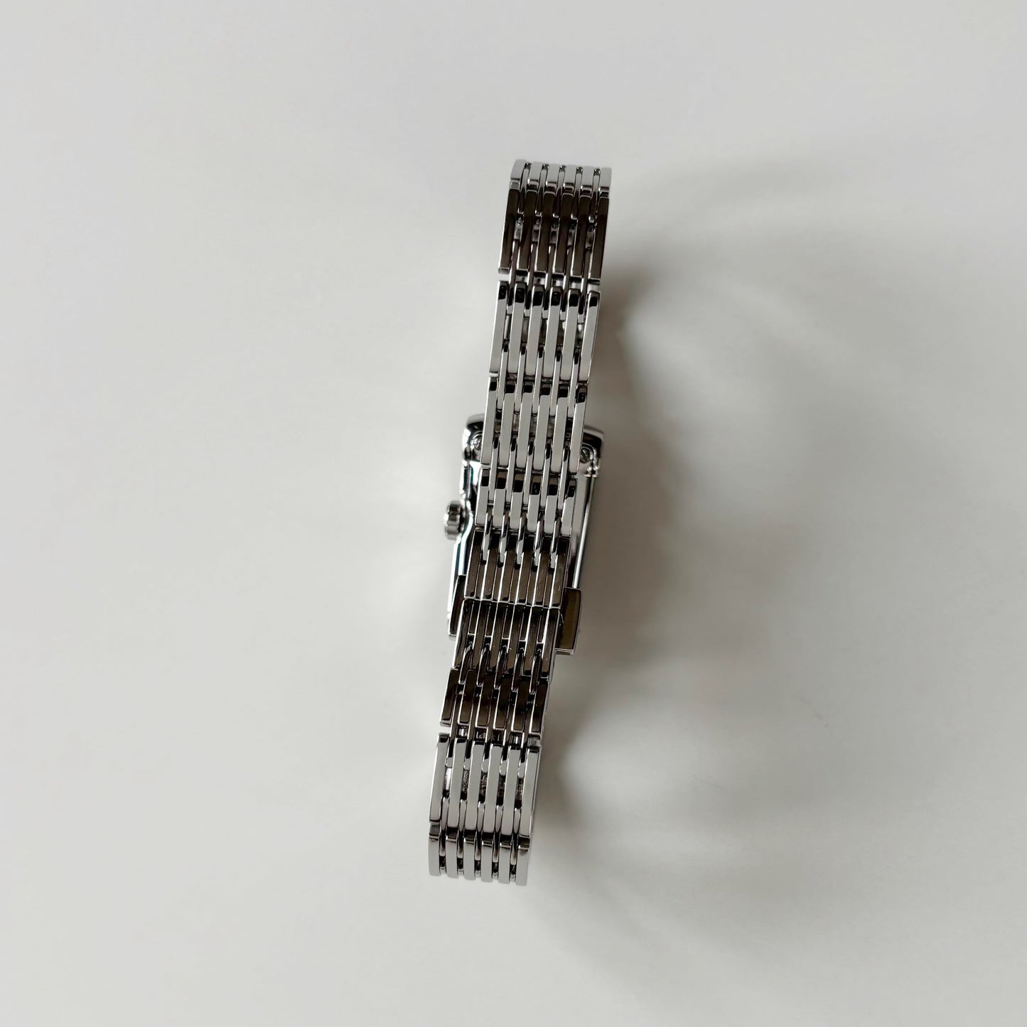 Gucci 1990s Rectangular Dial Silver Watch