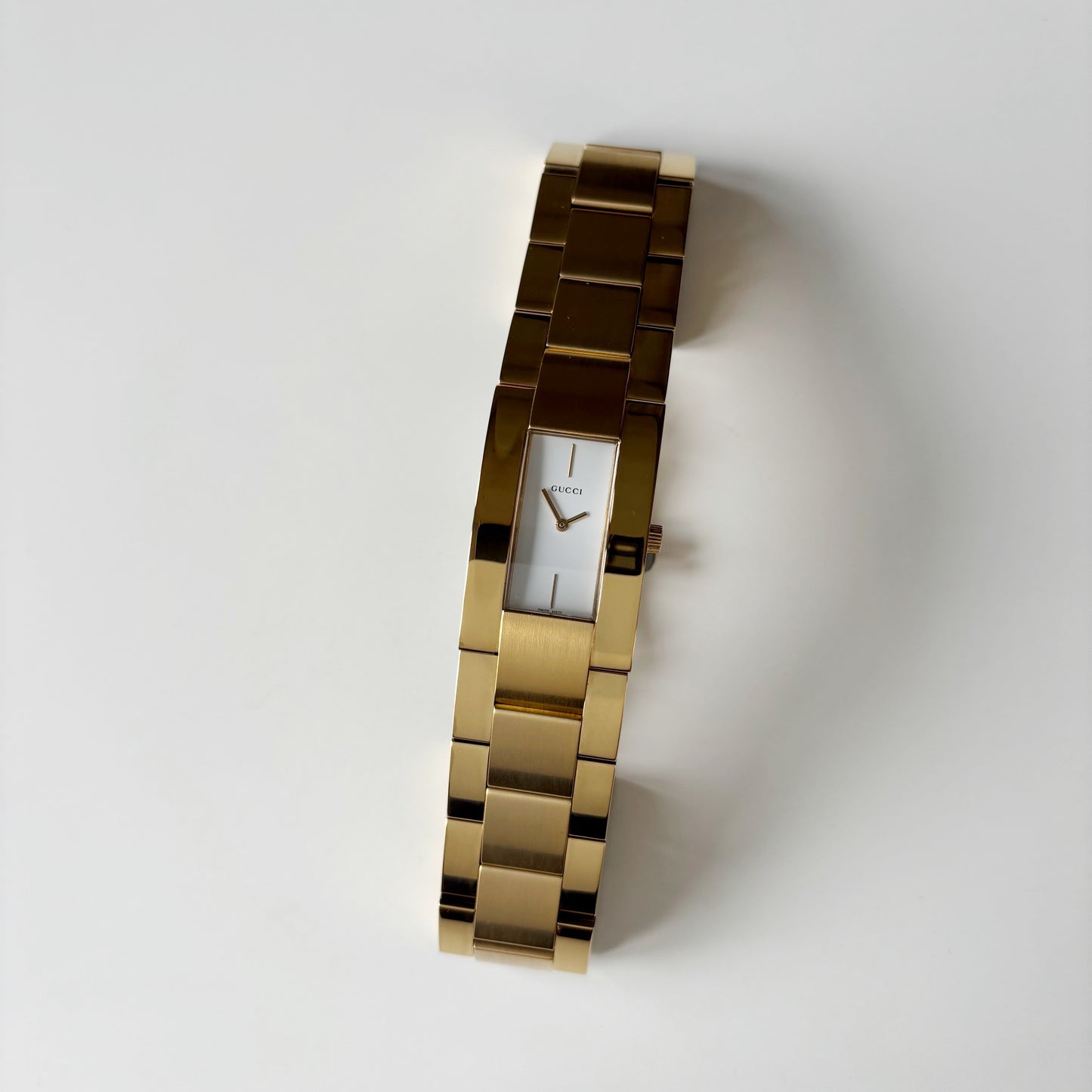 Gucci 1990s Gold Plated Watch (Large)