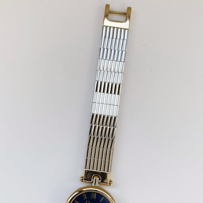 Dior 1990s Navy Dial Two Tone Watch