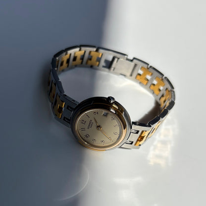 Hermes 1990s Windsor Two Tone Watch