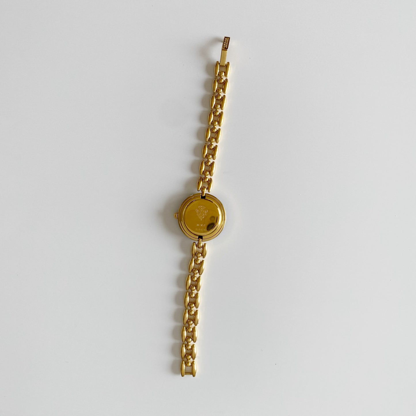 Gucci 1990s Interchangeable Bezel Gold Plated Watch with 6 bezels, case (163mm)