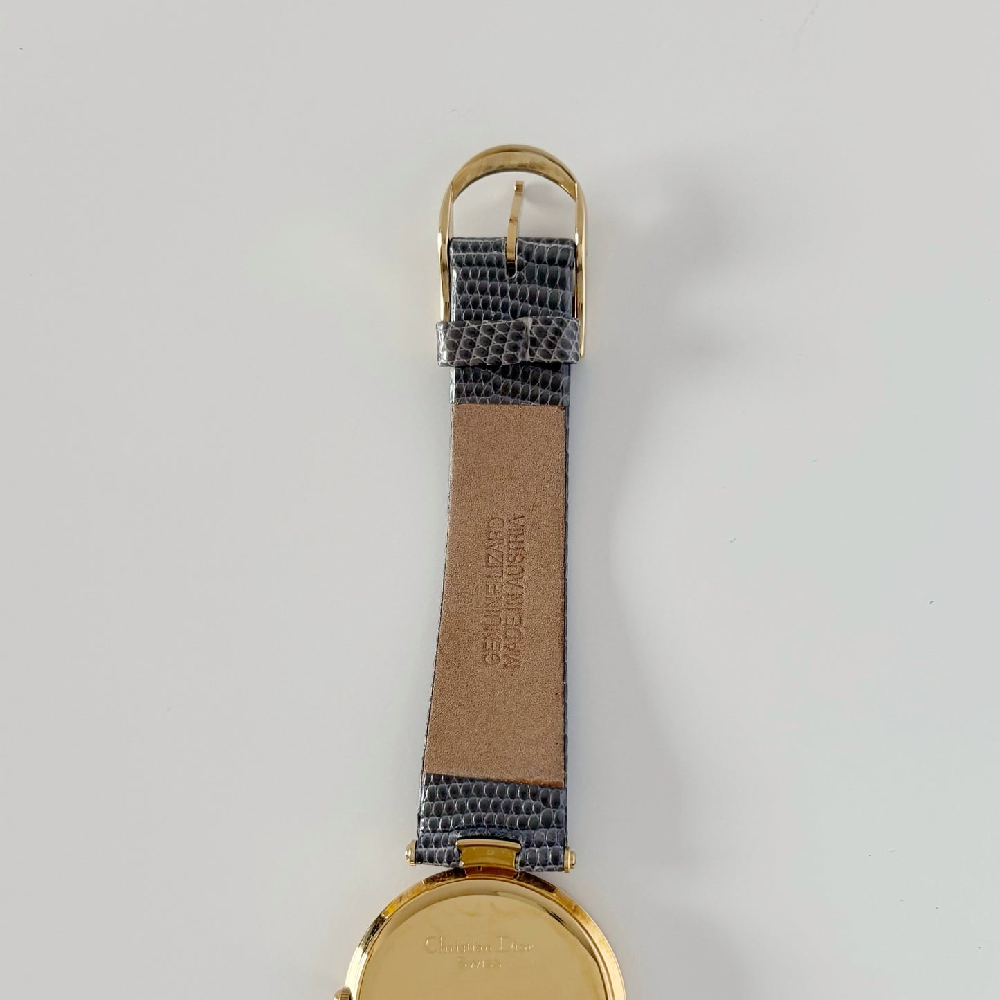 Dior 1990s Round Dial Gold Plated Watch (Large)