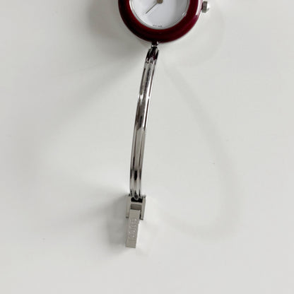 Gucci 1990s Interchangeable Bezel Stainless steel Bangle Watch with 12 bezels, case