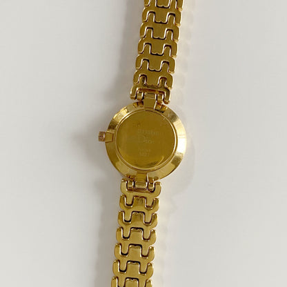Dior 1990s Seashell Dial Gold Plated Watch