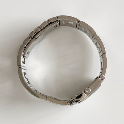 Fendi 1990s Square Dial Stainless steel Watch