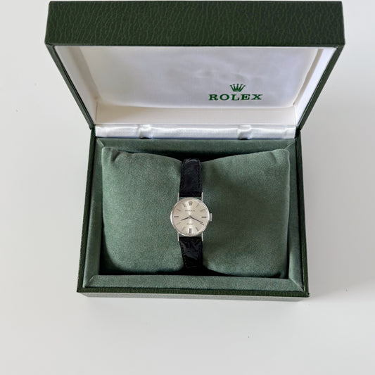 Rolex 1974 Manual Orchid 18K White Gold Case Watch