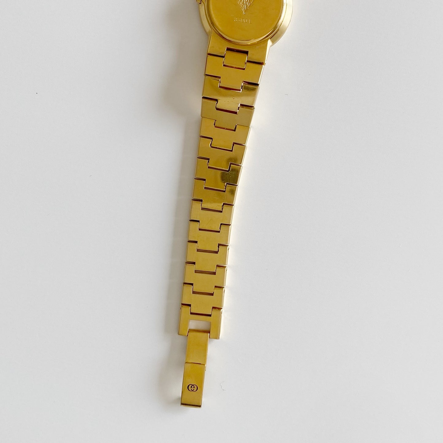 Gucci 1990s Gold Plated Round Watch
