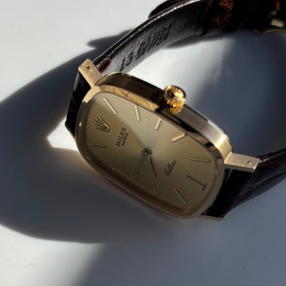 Rolex 1975 Cellini 18K Case Manual Wind Watch