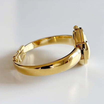 Gucci 1990s Gold Plated Bangle Watch (Small)