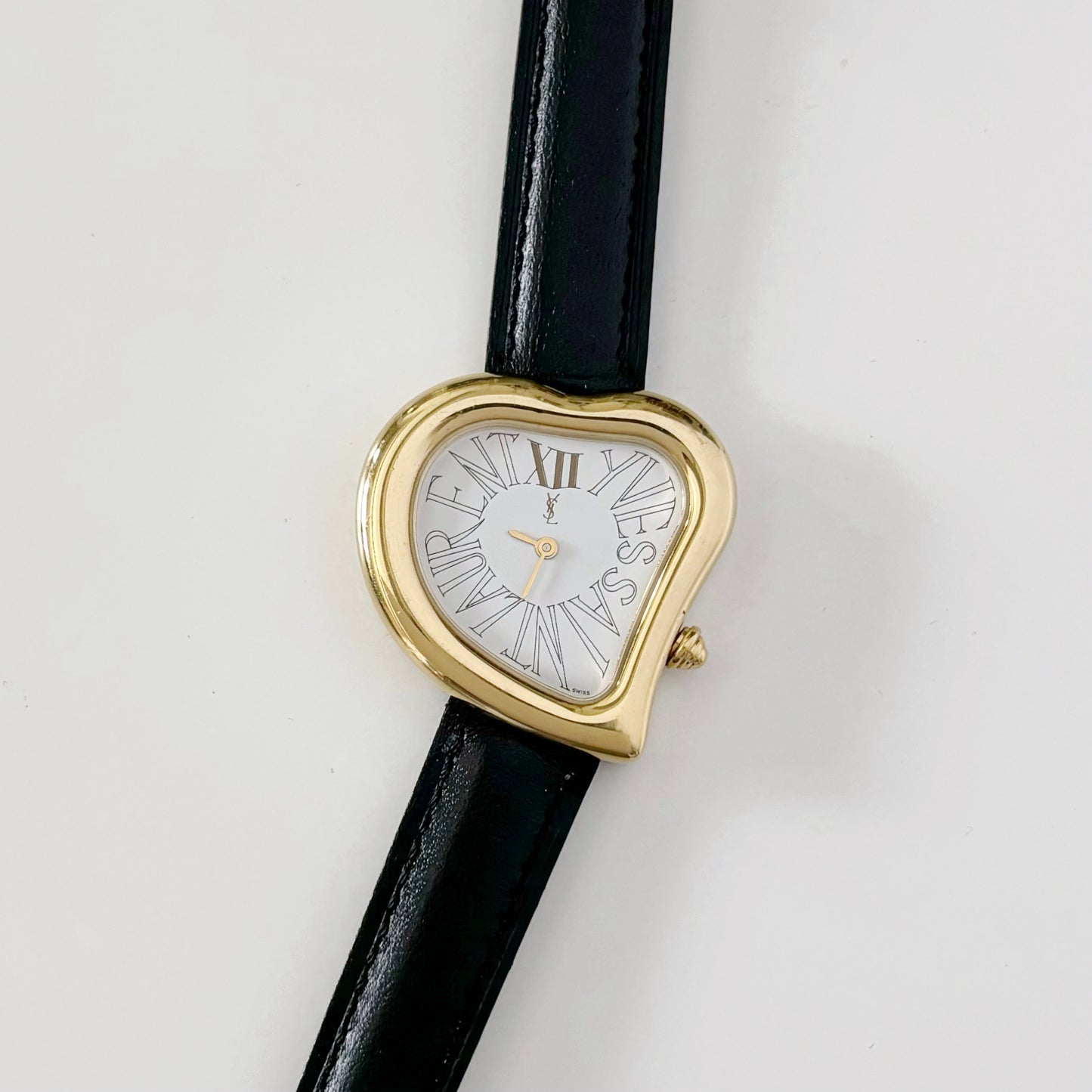 Yves Saint Laurent 1990s Heart Shaped Watch