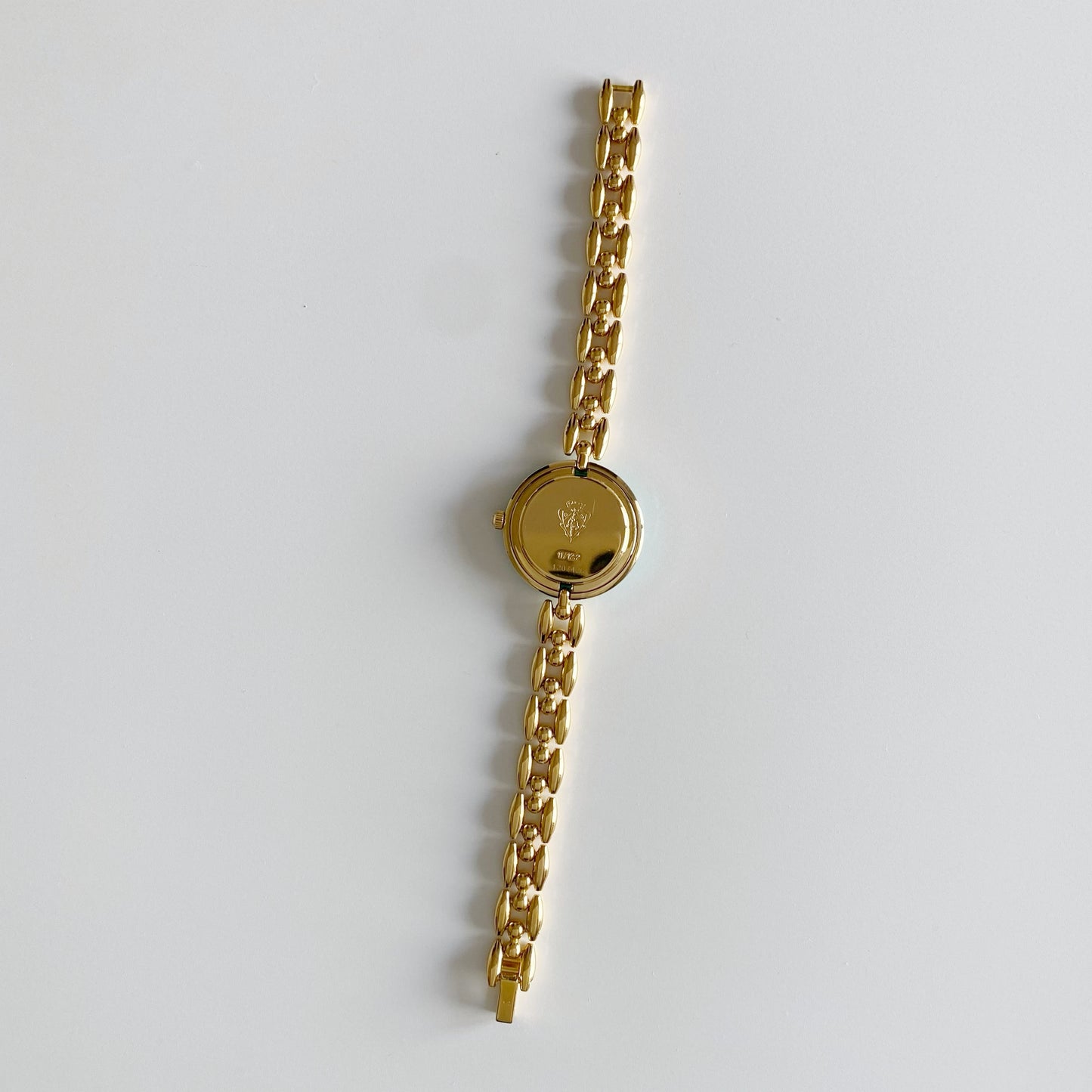 Gucci 1990s Interchangeable Bezel Gold Plated Watch with 6 bezels, case (160mm)