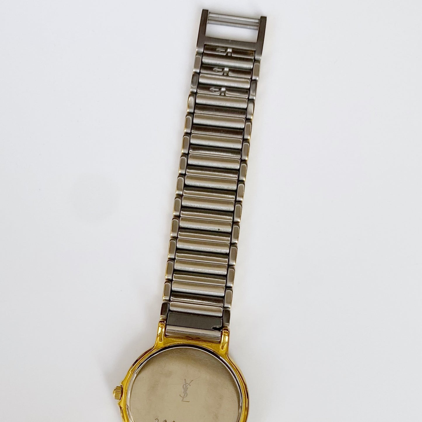 Yves Saint Laurent 1990s Round Two Tone Watch