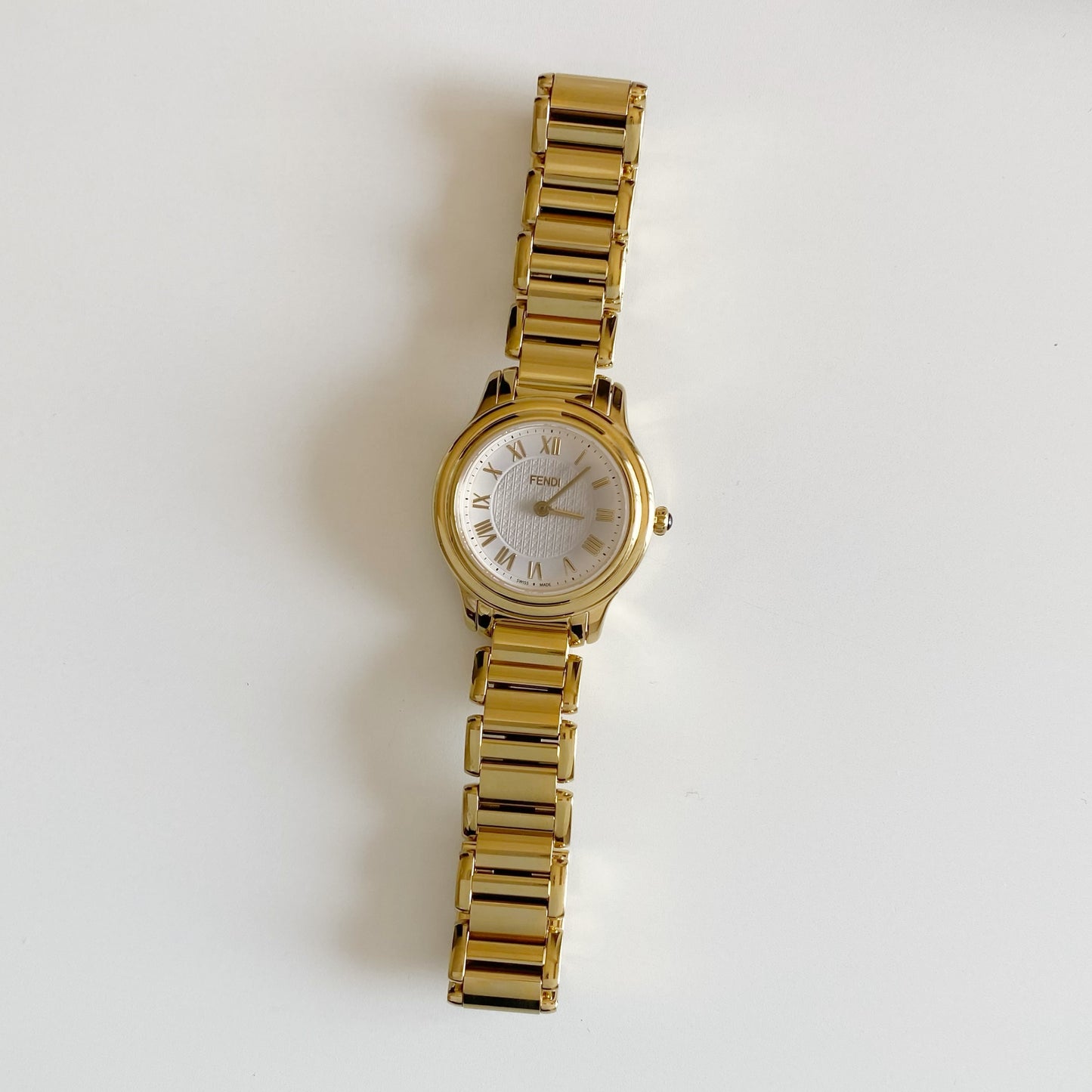 Fendi 1990s Gold Plated Watch