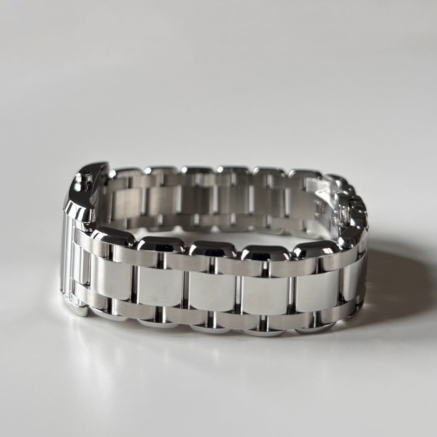 Fendi 1990s Seashell Dial Stainless steel Tank Watch