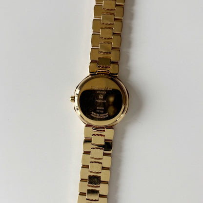 Dior 1990s Octagon Gold Plated Watch