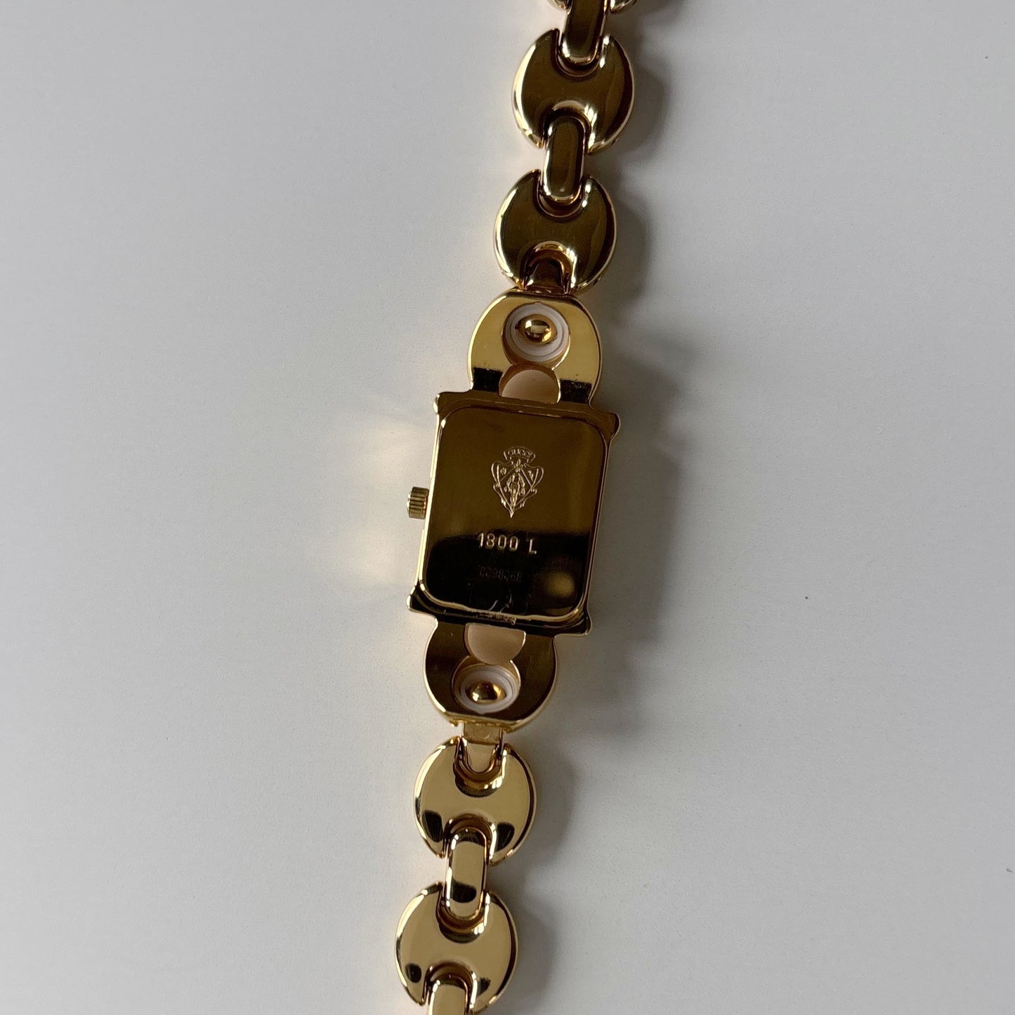 Gucci 1990s Interchangeable Strap Gold Plated Watch with 3 straps, case