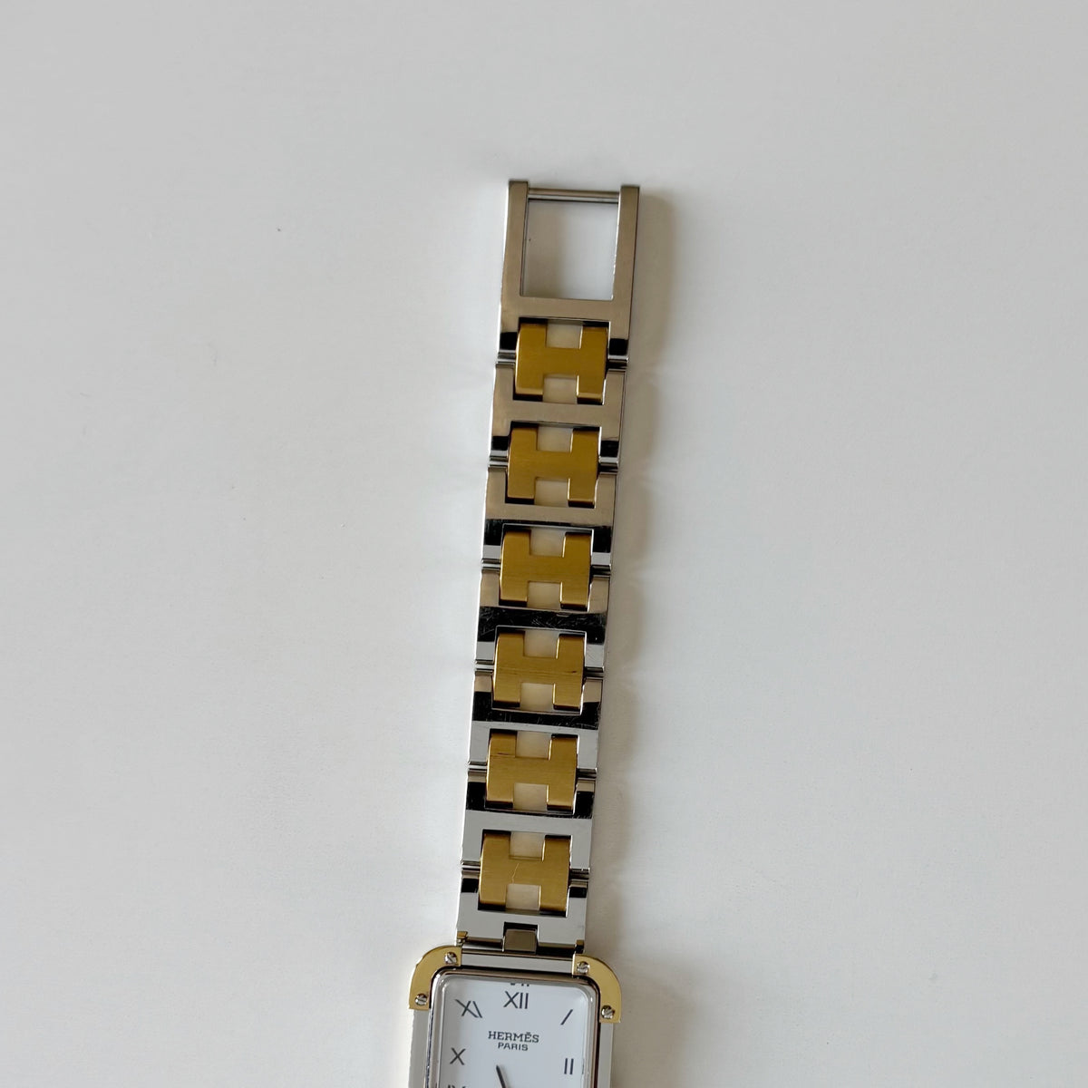Hermes 1990s Croisier Two Tone Watch