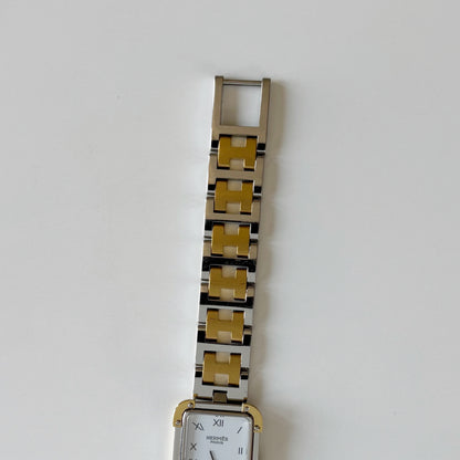 Hermes 1990s Croisier Two Tone Watch