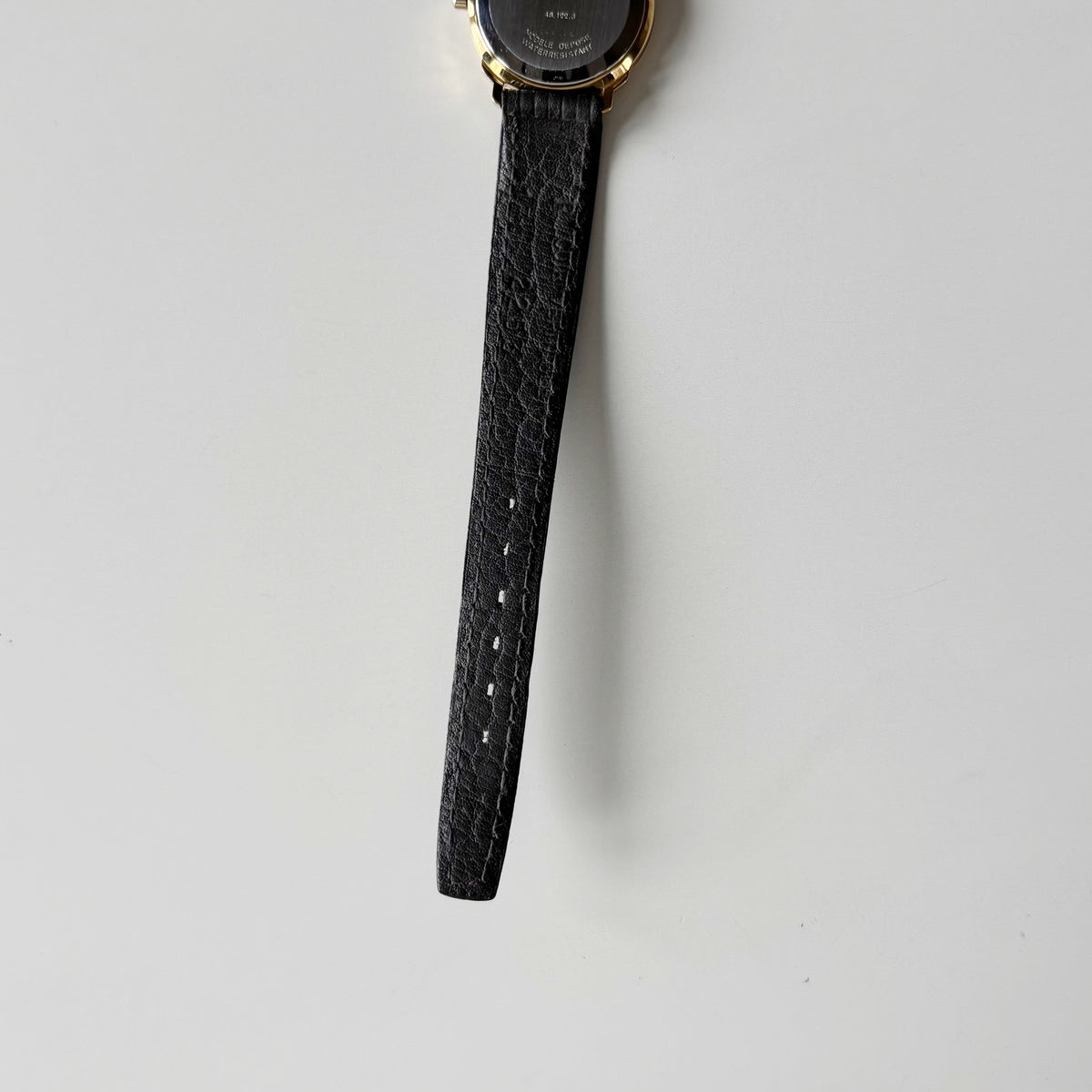 Dior 1990s Date Round Dial Gold Plated Watch