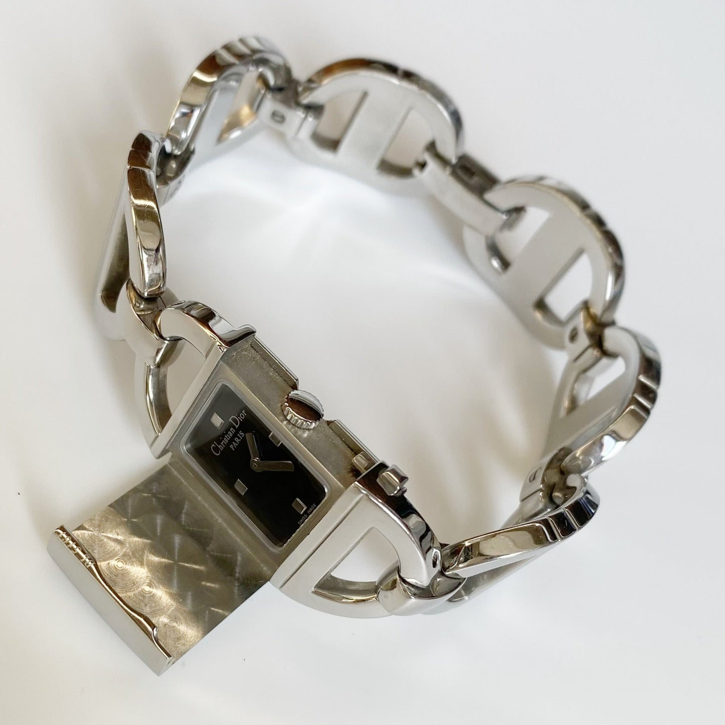 Dior Early 2000s Pandior Stainless steel Watch