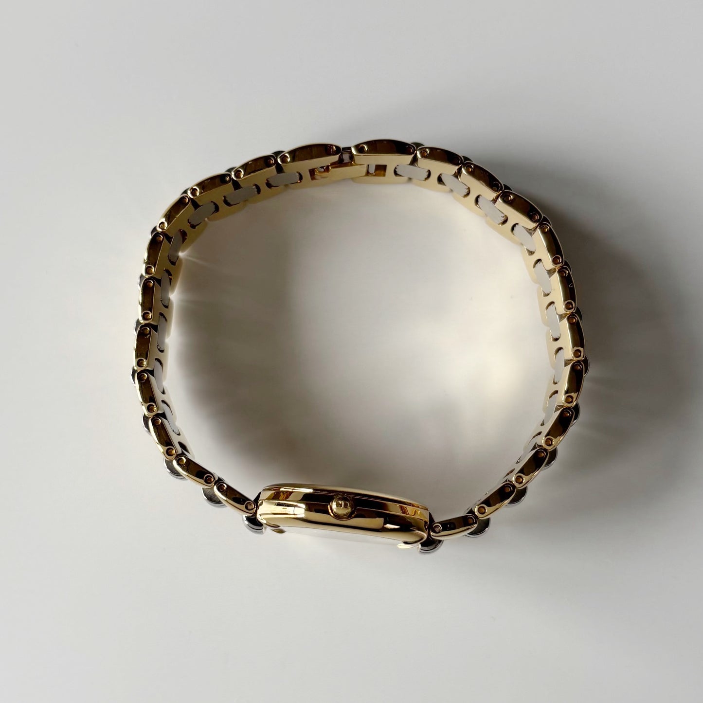 Dior 1990s Octagon Gold Plated Two Tone Watch